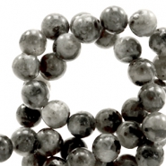 Natuursteen kralen labradoriet 8mm Anthracite