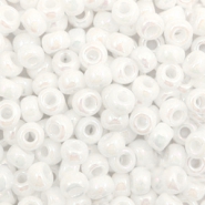 Miyuki rocailles 6/0 Opaque AB white 6-471