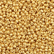 Miyuki rocailles 11/0 Duracoat galvanized gold 11-4202