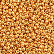 Miyuki rocailles 11/0 Duracoat galvanized yellow gold 11-4203