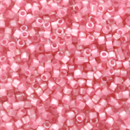 Miyuki kralen delica's 11/0 Duracoat semi frosted silverlined dyed honeysuckle pink DB-2189