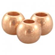 Metalen kralen DQ rosé goud Kralen DQ metaal rosé goud