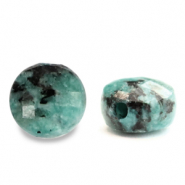 Natuursteen kralen dalmatian stone facet 5mm Turquoise blue