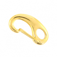 Roestvrij stalen (RVS) Stainless steel onderdelen karabijnslot 23mm Goud