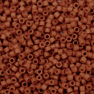 Miyuki kralen delica's 11/0 Opaque sf dyed sienna brown DB-794