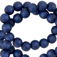Super Polaris kralen rond 6 mm matt Deep blue