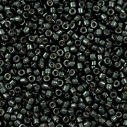 Miyuki kralen delica's 11/0 Duracoat galvanized black moss DB-2507