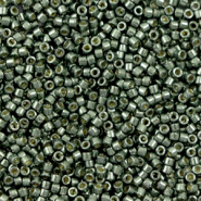 Miyuki kralen delica's 11/0 Duracoat galvanized steel green DB-2512