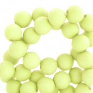 4 mm acryl kralen matt Light yellow