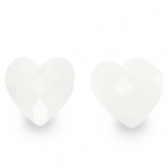 Fashion Facet kralen hart White