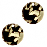 Resin hangers rond 12mm Champagne-black