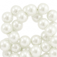 Glasparels 6mm Off white