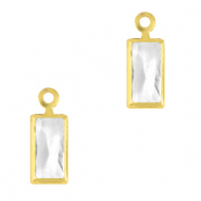 Hangers van crystal glas rechthoek Crystal-gold