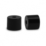 Natuursteen kralen disc 3x2mm Midnight black