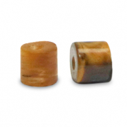 Natuursteen kralen tijgeroog disc 3x2mm Golden brown
