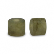 Natuursteen kralen kwarts disc 3x2mm Moss green