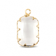Hangers van Crystal Glass rechthoek Crystal-gold