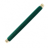 Sieraad display kussentje velvet voor ringen Dark green-gold