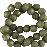 Super polaris Apaco kralen rond 4 mm matt Sea green