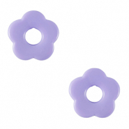 Acryl bedels bloem Sheer lilac