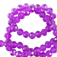 Top Facet kralen 3x2mm disc Tillandsia purple