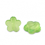 Acryl kralen bloem Spring green transparent