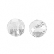 6 mm acryl kralen facet geslepen Transparent