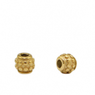 Roestvrij stalen (RVS) Stainless steel kralen 5mm Goud