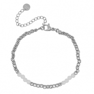 Roestvrij stalen (RVS) Stainless steel armbanden Silver-white