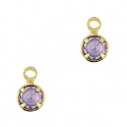 Hangers van Crystal Glass Purple-gold