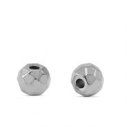 Roestvrij stalen (RVS) stainless steel kralen 4mm Silver