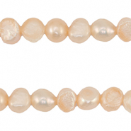 BQ Zoetwaterparels rond 7-9mm Peach rose