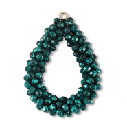 Top facet hangers druppel Petrol green