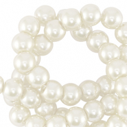 Glasparels 4mm Off white