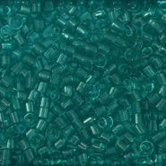 Miyuki kralen delica's 15/0 Transparent Caribbean teal DBS1108