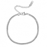 Roestvrij stalen (RVS) Stainless steel armbanden Silver