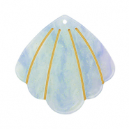 Resin hangers schelp Blue