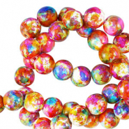 Kralen keramiek 8mm Multicolor