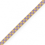 Lint met tekst blokjes Yellow-purple