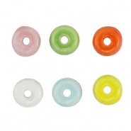 Kralen keramiek rondellen Multicolour