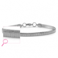 Roestvrij stalen (RVS) Stainless steel armbanden Silver