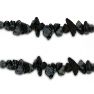 Chip stone kralen Black-anthracite marble