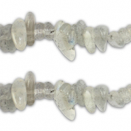Chip stone kralen Transparent grey