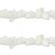 Chip stone kralen jade White