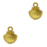 Roestvrij stalen (RVS) Stainless steel bedel schelp Gold