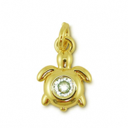 Brass TQ metaal bedels schildpad Gold
