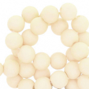 8 mm acryl kralen Vanilla white