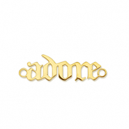 Roestvrij stalen (RVS) Stainless steel bedels tussenstuk ''adore'' Gold