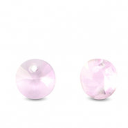 Hangers van Crystal glas rond Light pink
