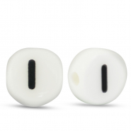 Letterkralen van keramiek I White-black